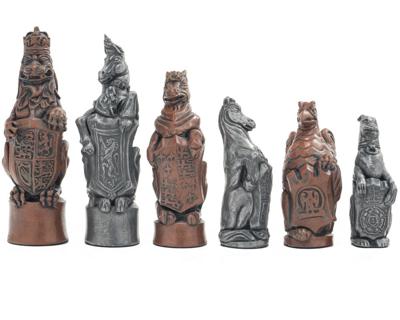 Berkeley Chess Koninklijke Beesten Metalen Schaakstukken