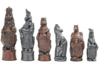 Berkeley Chess Koninklijke Beesten Metalen Schaakstukken