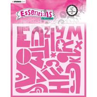 Studio Light • essentials mask sjabloon alfabetically nr.50