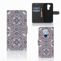 LG G7 Thinq Bookcase Flower Tiles - thumbnail