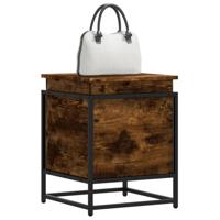 VidaXL Opbergbox met deksel 40x40x51,5 cm bewerkt hout gerookt eiken