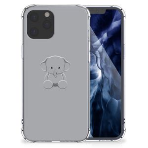 iPhone 12 Pro Max Stevig Bumper Hoesje Grijs Baby Olifant