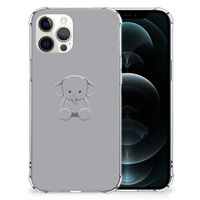 iPhone 12 Pro Max Stevig Bumper Hoesje Grijs Baby Olifant - thumbnail