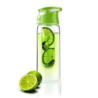 Asobu Pure Flavour 2 Go Dagelijks gebruik, Wandelen, Sporten 600 ml Tritan Limoen, Transparant