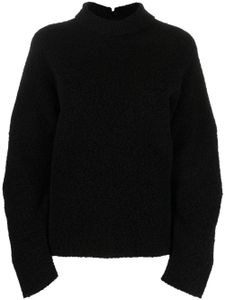 Jil Sander sweat en maille à manches longues - Noir