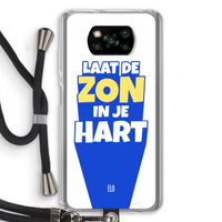 Laat de zon in je hart: Xiaomi Poco X3 Pro Transparant Hoesje met koord