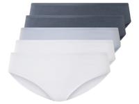 esmara 5 dames slips (Donkerblauw/lichtblauw/grijs, 3XL (56/58))