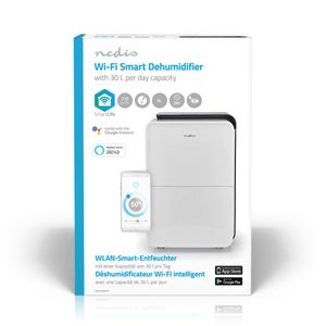 Nedis SmartLife Luchtontvochtiger | Wi-Fi | 30 l/Dag | 1 stuks - DEHU30WTW DEHU30WTW