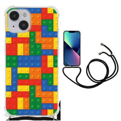 iPhone 14 Doorzichtige Silicone Hoesje Blokken