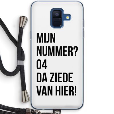 Da ziede van hier: Samsung Galaxy A6 (2018) Transparant Hoesje met koord