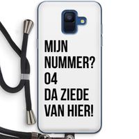 Da ziede van hier: Samsung Galaxy A6 (2018) Transparant Hoesje met koord