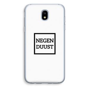 Negenduust vierkant: Samsung Galaxy J5 (2017) Transparant Hoesje