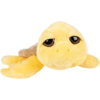 Suki Gifts pluche zeeschildpad Jules knuffeldier - cute eyes - geel - 24 cm   - - thumbnail