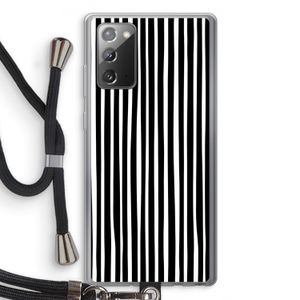 Stripes: Samsung Galaxy Note 20 / Note 20 5G Transparant Hoesje met koord