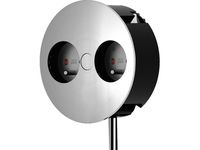 Buro stopcontact dubbel inbouw BACHMANN 931 000 edelstaal