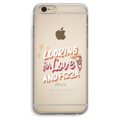 Pizza is the answer: iPhone 6 Plus / 6S Plus Transparant Hoesje