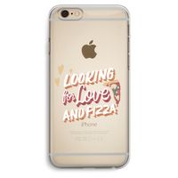 Pizza is the answer: iPhone 6 Plus / 6S Plus Transparant Hoesje