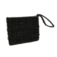 Black Beaded Portemonnee - Zwart