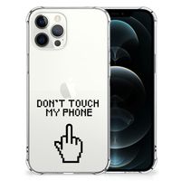 iPhone 12 Pro Max Anti Shock Case Finger Don't Touch My Phone - thumbnail