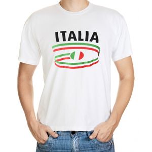 Shirts met vlaggen thema Italia heren