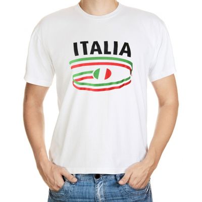 Shirts met vlaggen thema Italia heren