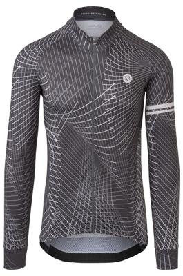 AGU Nocturnal Lines Fietsshirt Lange Mouwen Performance Heren - Grijs - XL