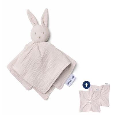 doomoo You&Me babydekbed - omkeerbaar en geruststellend dekbed - voorzien van 2 lichamen om de geur van de ouders te transporteren, beige