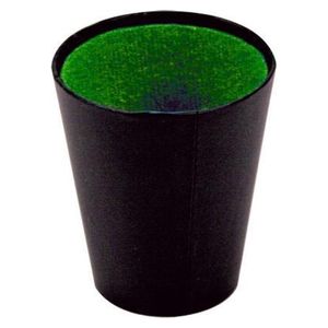 Yahtzee spel dobbelbeker 9 cm zwart/groen   -