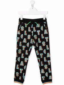 Stella McCartney Kids pantalon de jogging à imprimé monogrammé - Noir