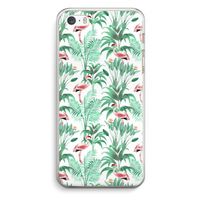 Flamingo bladeren: iPhone 5 / 5S / SE Transparant Hoesje