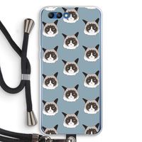 It's a Purrr Case: Honor 10 Transparant Hoesje met koord