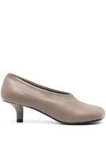 MM6 Maison Margiela 55mm asymmetric-toe pumps - Marron