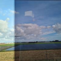 Raamfolie zonwerend - transparant/zwart - 50 cm x 2 meter - zelfklevend - Glasfolie