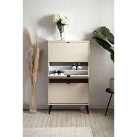 Schoenenkast - VIGO 49A - Zand - Massief houten poten - 70 x 24 x 125 cm