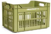 Pro Urban of fietskrat recycled kunststof 30l olijfgroen 40x30x25 cm