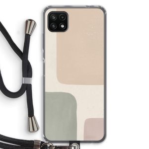 Geo #7: Samsung Galaxy A22 5G Transparant Hoesje met koord