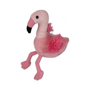 Mini flamingo van pluche 15 cm