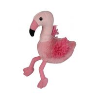 Mini flamingo van pluche 15 cm - thumbnail