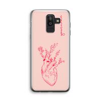 Blooming Heart: Samsung Galaxy J8 (2018) Transparant Hoesje - thumbnail