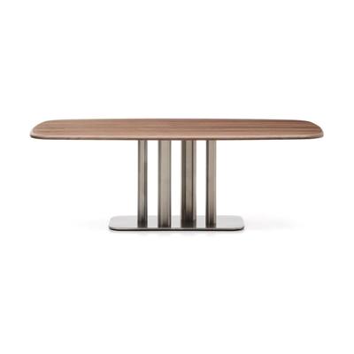 Kave Home Melvar eettafel 220x110 cm fineer walnoot Kave Home Melvar eettafel 220x110 cm fineer walnoot