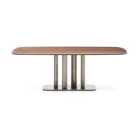 Kave Home Melvar eettafel 220x110 cm fineer walnoot Kave Home Melvar eettafel 220x110 cm fineer walnoot