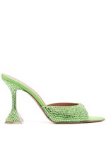 Amina Muaddi chaussons Caroline 105 mm - Vert