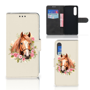 Telefoonhoesje met Pasjes voor Huawei P30 Paard