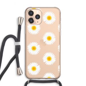 Margrietjes: iPhone 11 Pro Max Transparant Hoesje met koord