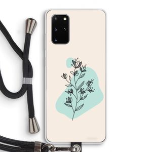 Violets are blue: Samsung Galaxy S20 Plus Transparant Hoesje met koord