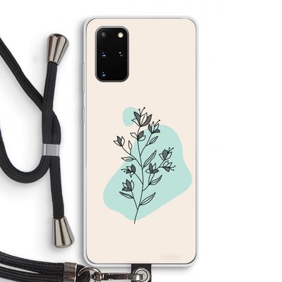 Violets are blue: Samsung Galaxy S20 Plus Transparant Hoesje met koord