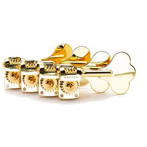 Badass OGT Mini Bass Keys 4-in-line stemmechanieken voor basgitaar - goud