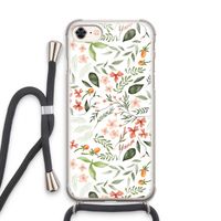 Sweet little flowers: iPhone 7 Transparant Hoesje met koord
