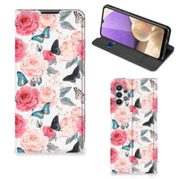 Samsung Galaxy A32 5G Smart Cover Butterfly Roses - thumbnail