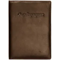 Paardenpaspoort map imitatieleder bruin maat:-leeg-